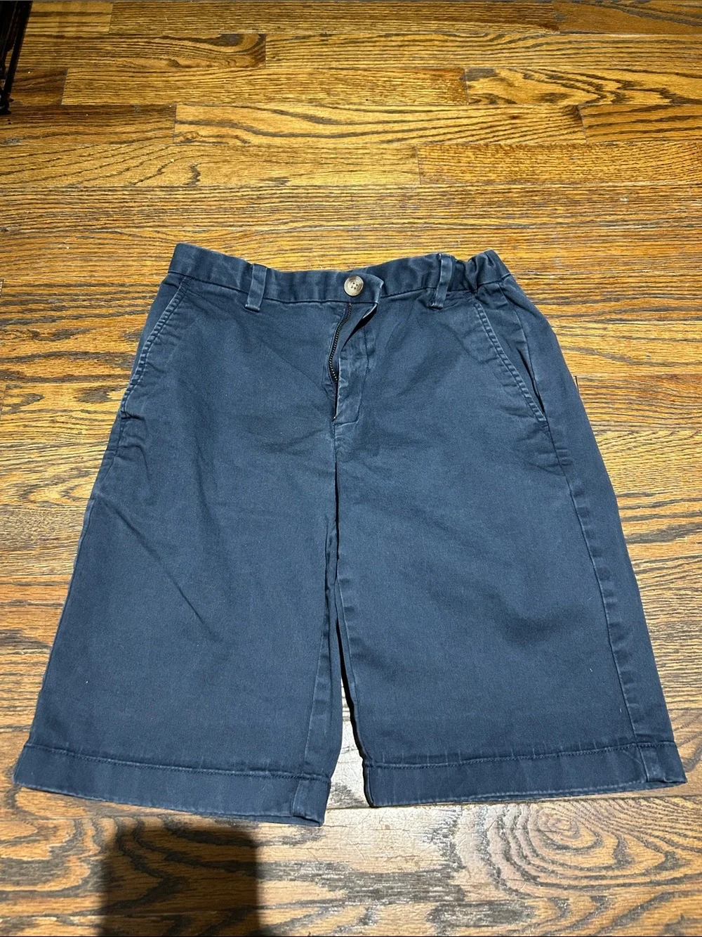 Vineyard Vines Navy Kids Flat-Front Shorts